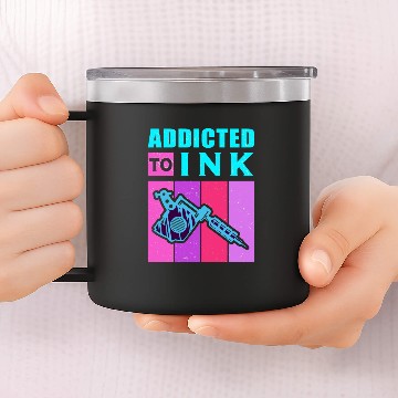 Discover Tattoo Design | Addicted To Ink | Tattooed Gift 14oz Stainless Steel Tumblers