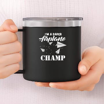 Discover Im A Paper Airplane Champ Paper Folding Master 14oz Stainless Steel Tumblers