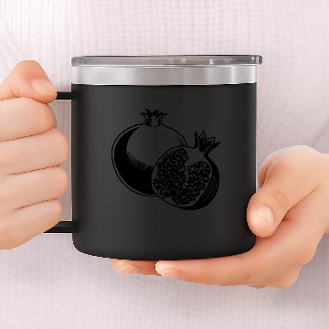 Discover Pomegranate fruit 14oz Stainless Steel Tumblers