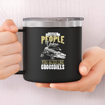 Discover Crocodile leather Animal 14oz Stainless Steel Tumblers
