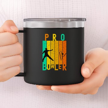 Discover CRICKET PRO BOWLER - CRICKET LOVER 14oz Stainless Steel Tumblers