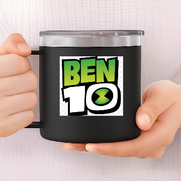 Discover Ben 10 logo cosmic edition low pixellated 14oz Stainless Steel Tumblers