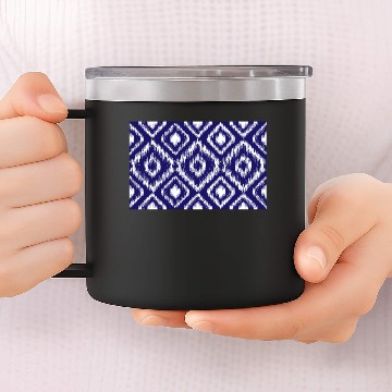 Discover ikat fabric style 14oz Stainless Steel Tumblers