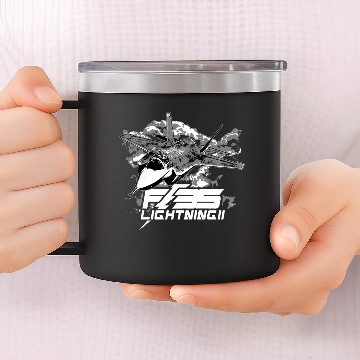 Discover F-35 Lightning II 14oz Stainless Steel Tumblers