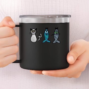 Discover catfish 14oz Stainless Steel Tumblers