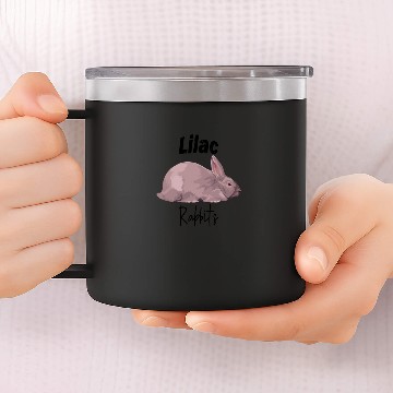Discover Lilac rabbits 14oz Stainless Steel Tumblers