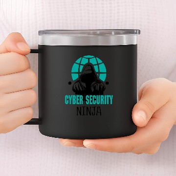 Discover Cyber security ninja programming informatics Hawaiians 14oz Stainless Steel Tumblers