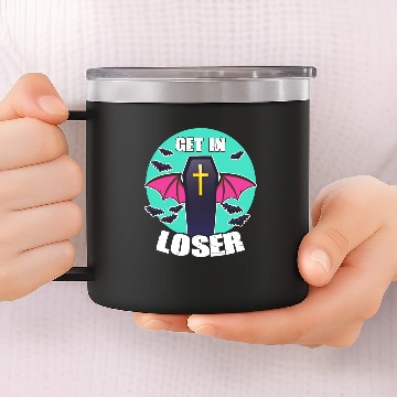 Discover Bat Vampire Wing Sleep 14oz Stainless Steel Tumblers