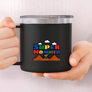 Discover Super mommio mother's day 14oz Stainless Steel Tumblers