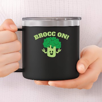 Discover Broccoli 14oz Stainless Steel Tumblers