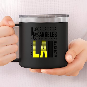 Discover Los Angeles California 14oz Stainless Steel Tumblers