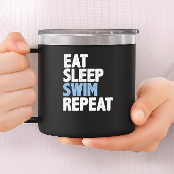 Discover Swim Swimming Summer Repeat Gift 14oz Stainless Steel Tumblers