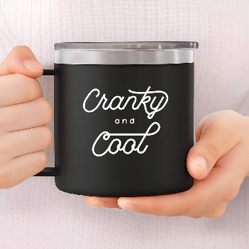Discover grumpy but cool 14oz Stainless Steel Tumblers