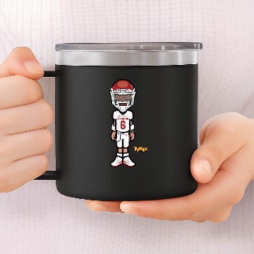Discover baker mayfield browns 14oz Stainless Steel Tumblers