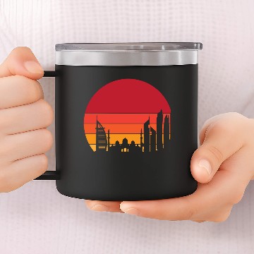 Discover Dubai Sunset 14oz Stainless Steel Tumblers