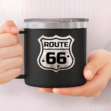 Discover Route 66 14oz Stainless Steel Tumblers