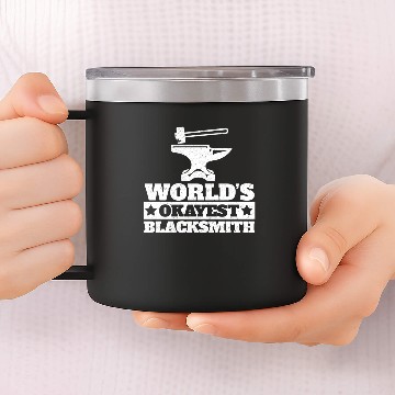 Discover Blacksmith Forging Metal Iron Worker Steel 14oz Stainless Steel Tumblers