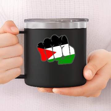 Discover Free Palestine 14oz Stainless Steel Tumblers