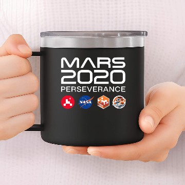 Discover Nasa'S Perseverance Mars Rover 3D 14oz Stainless Steel Tumblers