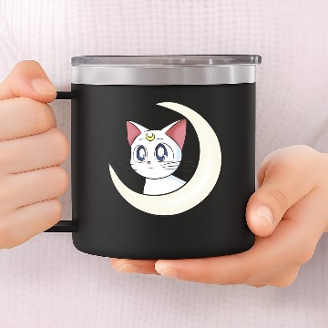 Discover Sailor Moon cat 14oz Stainless Steel Tumblers