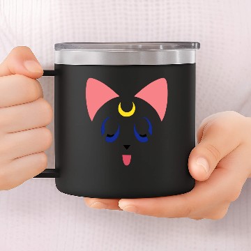 Discover Sailor Moon cat 14oz Stainless Steel Tumblers
