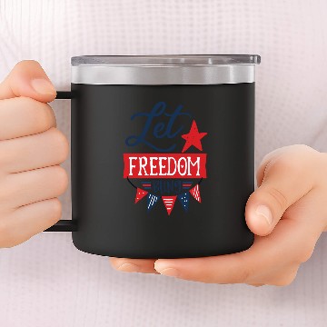 Discover Let freedom bling 14oz Stainless Steel Tumblers