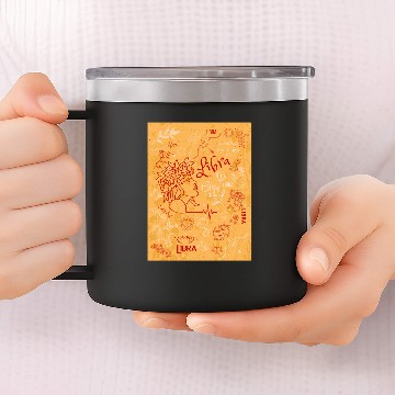 Discover Libra Zodiac Design 14oz Stainless Steel Tumblers