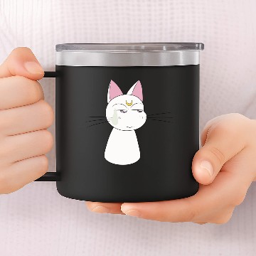 Discover Sailor Moon cat 14oz Stainless Steel Tumblers