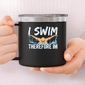 Discover Swim Design for a Expert Swimmer 14oz Stainless Steel Tumblers