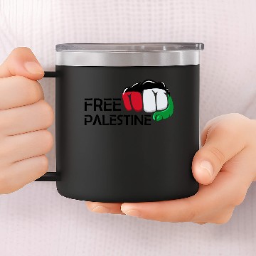 Discover Free Palestine 14oz Stainless Steel Tumblers
