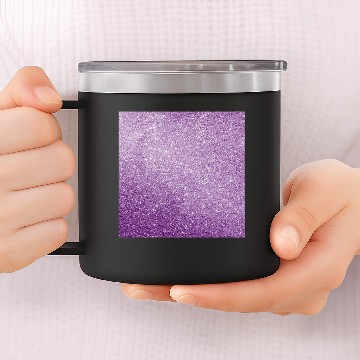 Discover Lilac Glitter Pattern 14oz Stainless Steel Tumblers