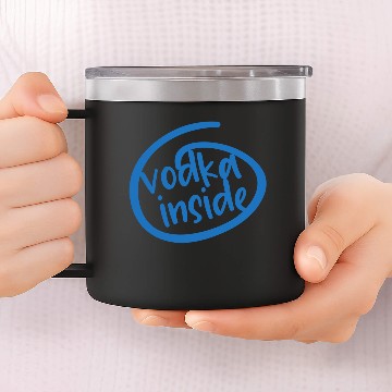 Discover Vodka Inside 14oz Stainless Steel Tumblers