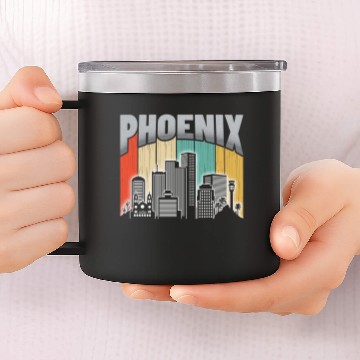 Discover Phoenix Arizonna 14oz Stainless Steel Tumblers