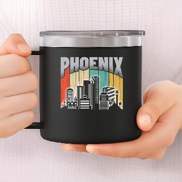 Discover Phoenix Arizonna 14oz Stainless Steel Tumblers