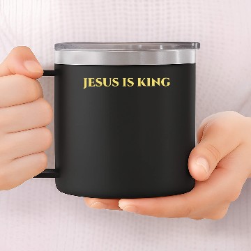 Discover Jesus Is King Gift 14oz Stainless Steel Tumblers