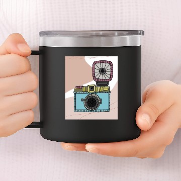 Discover Camera Photography Nostalgia Timeless 14oz Stainless Steel Tumblers