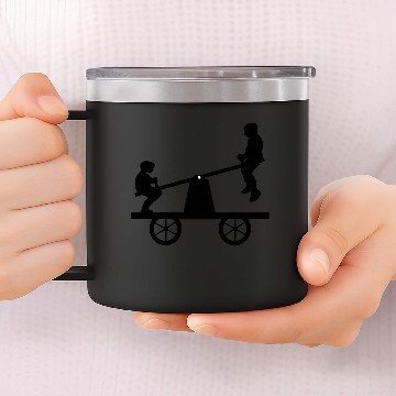 Discover seesaw handcar / playground / fun 14oz Stainless Steel Tumblers