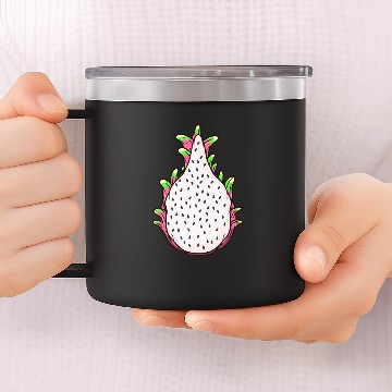 Discover Pitaya Dragon fruit 14oz Stainless Steel Tumblers