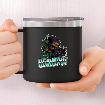 Discover Grim reaper 14oz Stainless Steel Tumblers