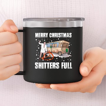 Discover Merry Christmas Shitters Full Gift 14oz Stainless Steel Tumblers