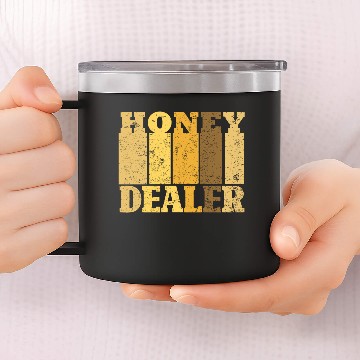 Discover Beekeeper Honeycomb Beekeeping Honey Bee 14oz Stainless Steel Tumblers