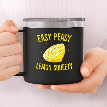 Discover Easy Peasy Lemon Squeezy 14oz Stainless Steel Tumblers