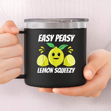 Discover Easy Peasy Lemon Squeezy 14oz Stainless Steel Tumblers
