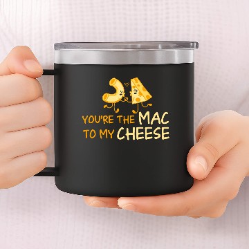 Discover Mac N Cheese Macaroni Pasta 14oz Stainless Steel Tumblers