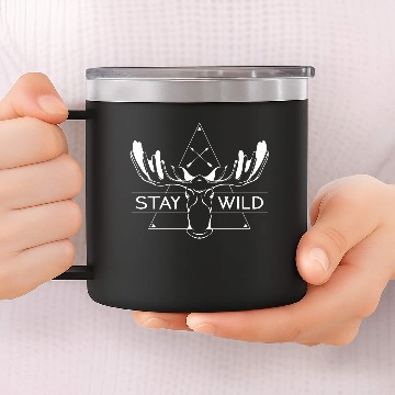 Discover Stay wild 14oz Stainless Steel Tumblers