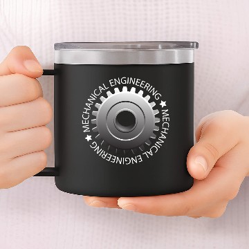 Discover mechanical engineering logo mechanic engineer 14oz Stainless Steel Tumblers