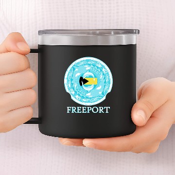 Discover Freeport Bahamas 14oz Stainless Steel Tumblers