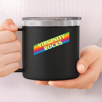 Discover virginity rocks . design 14oz Stainless Steel Tumblers