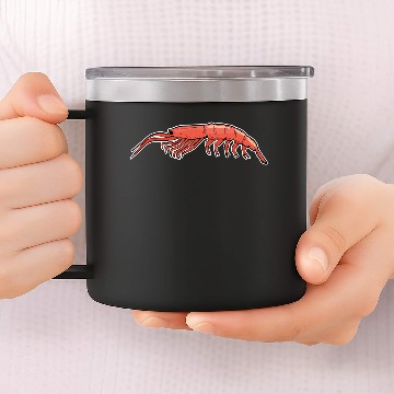 Discover Shrimp 14oz Stainless Steel Tumblers