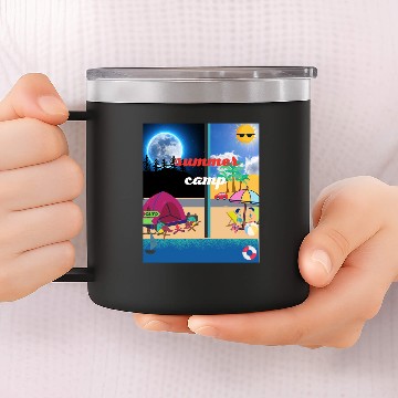 Discover summer camp 14oz Stainless Steel Tumblers